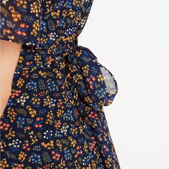 Madewell Cross-Front Mini Dress in Garden Party - Picture 5 of 15